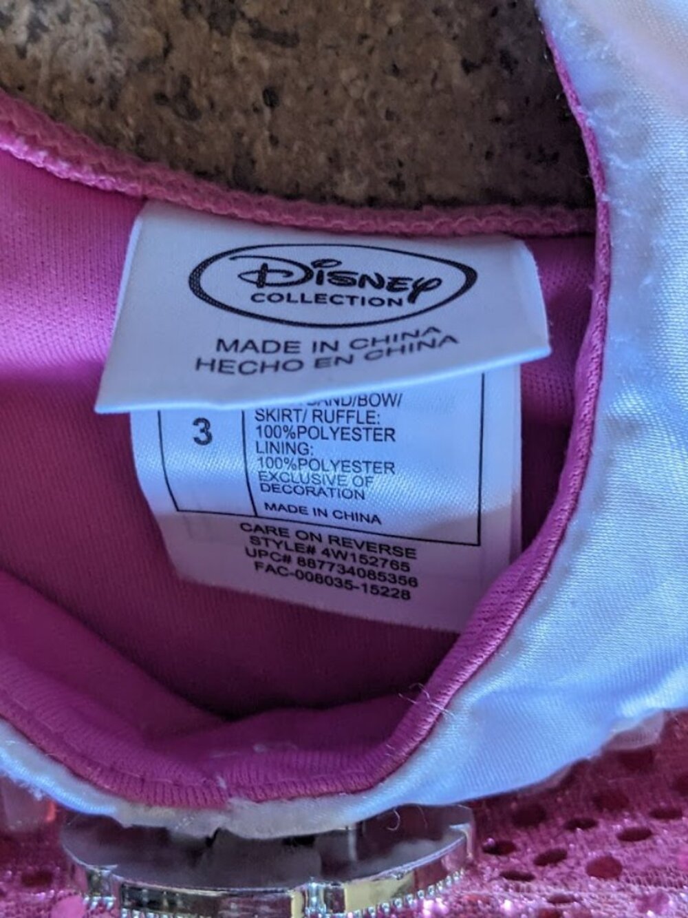 LICENSED Disney Store Minnie Mouse Costume Child Size 3T - Picture 4 of 4
